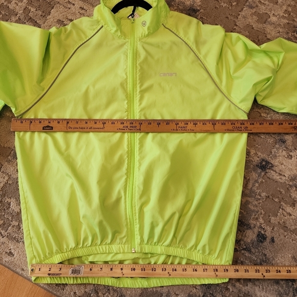 Canari Packable Cycling Jacket.  Size XXL. Neon green. - Picture 14 of 16